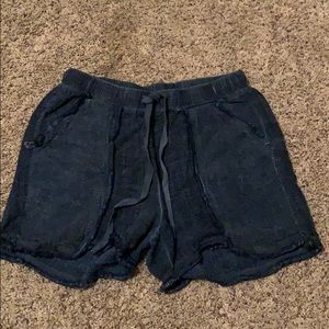 blue denim free people shorts small